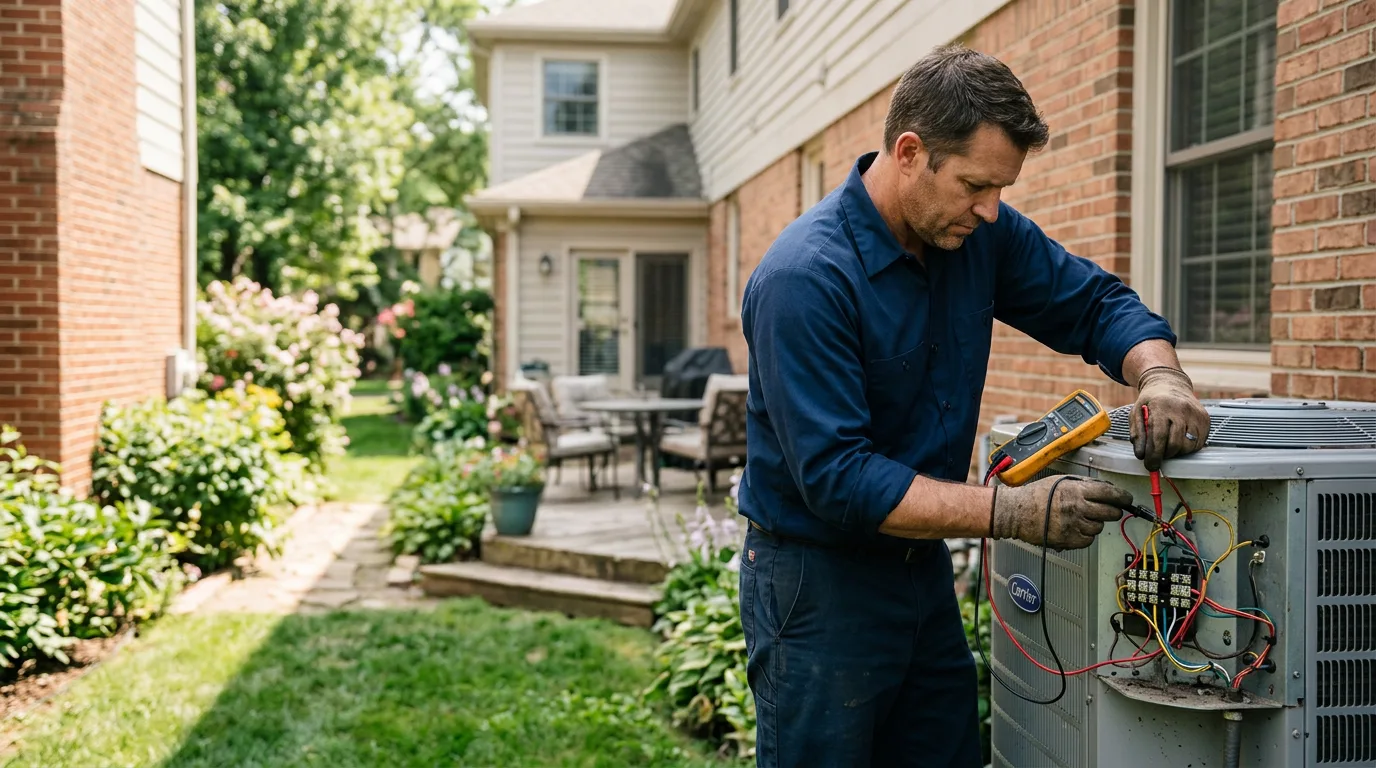 HVAC technician working near Folsom, CA